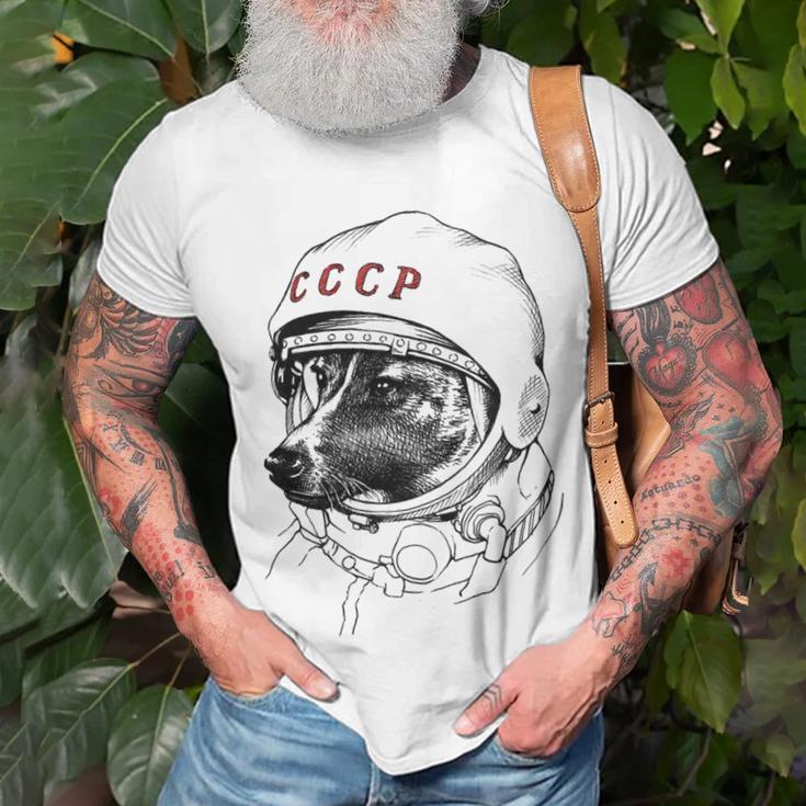 Laika Space Traveler Unisex T-Shirt Gifts for Old Men