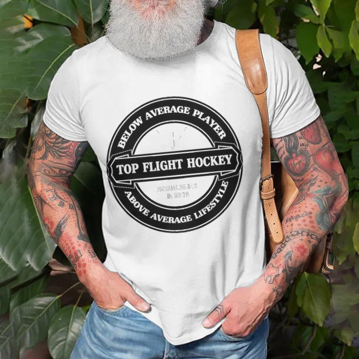 Lifestyle Top Flight Hockey Unisex T-Shirt Gifts for Old Men