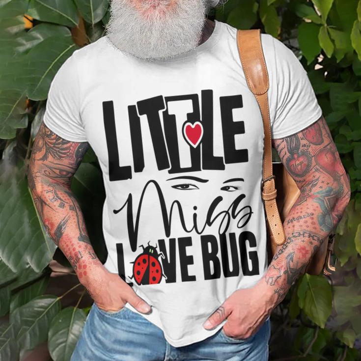 Little Miss Love Bug Unisex T-Shirt Gifts for Old Men