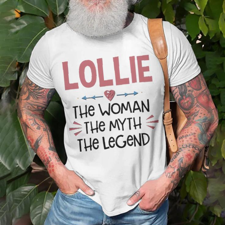 Lollie Grandma Lollie The Woman The Myth The Legend T-Shirt Gifts for Old Men