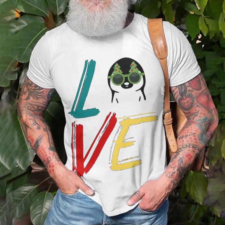 Love The Xmas Penguin Unisex T-Shirt Gifts for Old Men