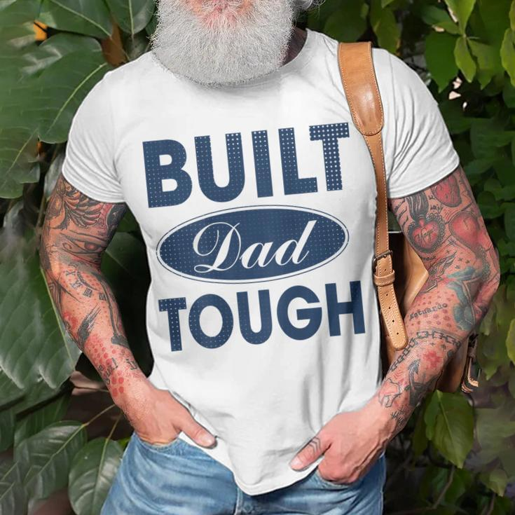 Mens Built Dad Tough Build Dad Car Guys Mechanic Workout Gym V2 Unisex T-Shirt Gifts for Old Men