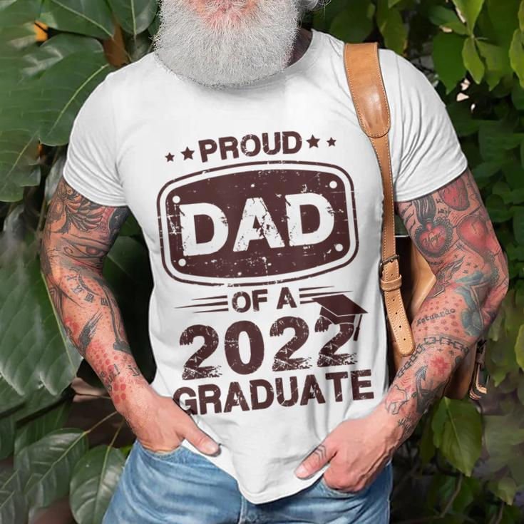 Mens Proud Dad Of A Class Of 2022 Graduate Senior Graduation Best Unisex T-Shirt Gifts for Old Men