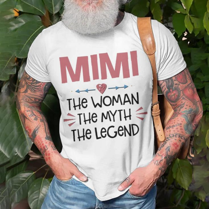 Mimi Grandma Mimi The Woman The Myth The Legend T-Shirt Gifts for Old Men