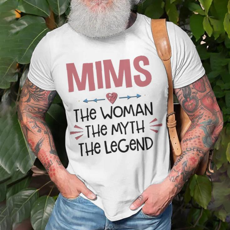 Mims Grandma Mims The Woman The Myth The Legend T-Shirt Gifts for Old Men