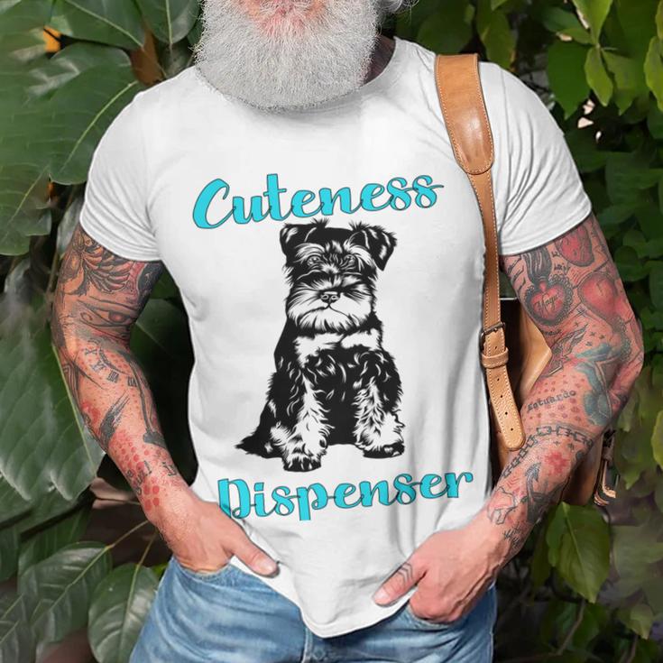 Miniature Schnauzer At Home Cuteness Dispenser Multi Tasking Dog Unisex T-Shirt Gifts for Old Men