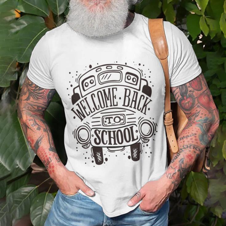 New Welcome Back To School Unisex T-Shirt Gifts for Old Men