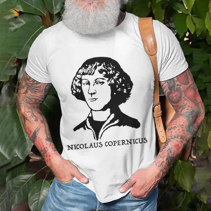Nicolaus Copernicus Portraittee Unisex T-Shirt Gifts for Old Men