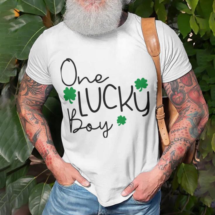 One Lucky Boy Funny St Patrick Day Unisex T-Shirt Gifts for Old Men