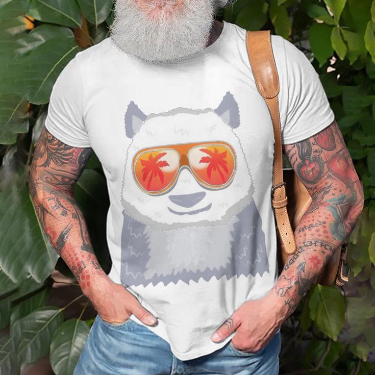 Panda Bear Sunglasses Beach Summer Sleeveless Top 210 Shirt Unisex T-Shirt Gifts for Old Men