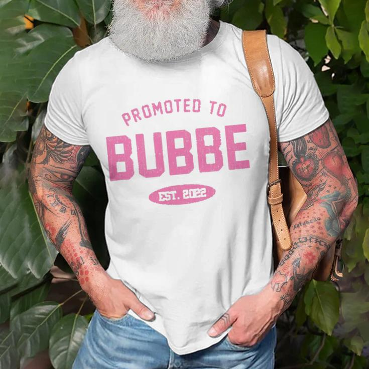 Promoted To Bubbe Baby Reveal Gift Jewish Grandma Unisex T-Shirt Gifts for Old Men
