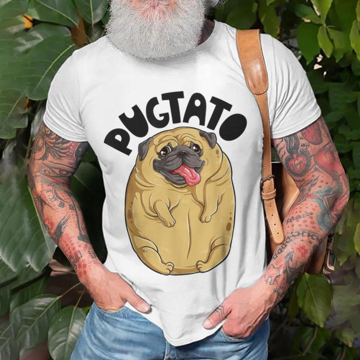 Pugtato Pug Potato Dog Lovers Costume Funny Meme Gifts Unisex T-Shirt Gifts for Old Men