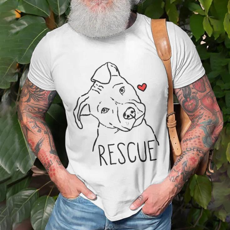 Rescue Dog Pitbull Rescue Mom Adopt Dont Shop Pittie Raglan Baseball Tee T-shirt Gifts for Old Men