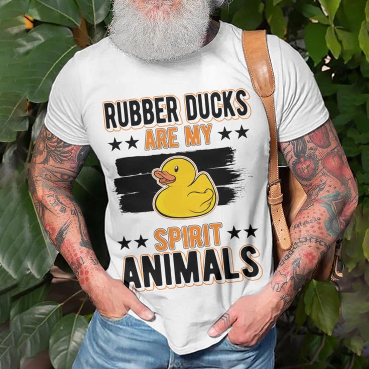 Rubber Duck Spirit Animal Unisex T-Shirt Gifts for Old Men