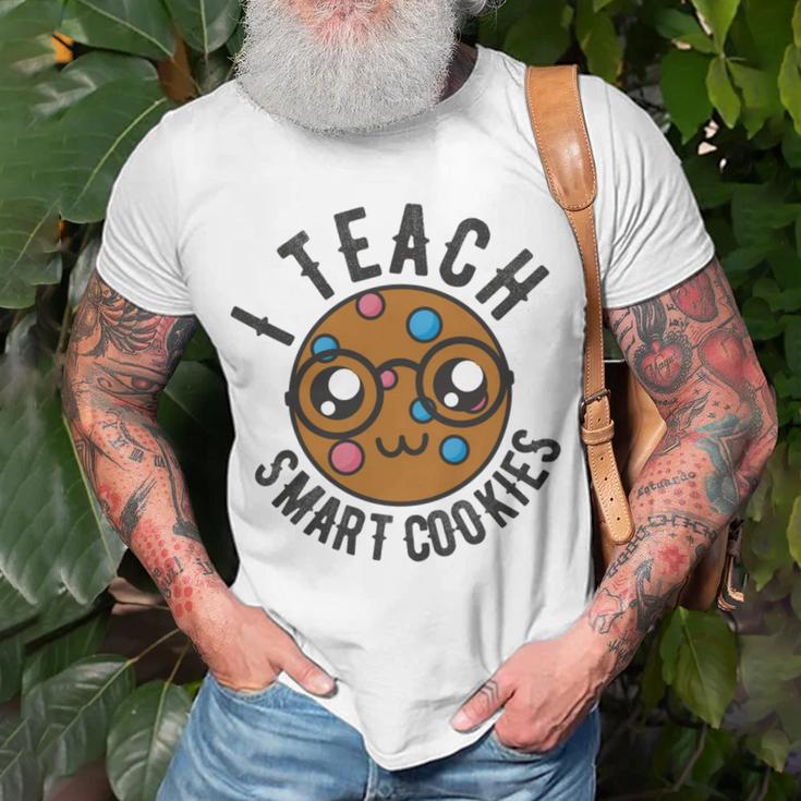 Teacher Of Clever Kids I Teach Smart Cookies Funny And Sweet Lessons Accessories Unisex T-Shirt Gifts for Old Men