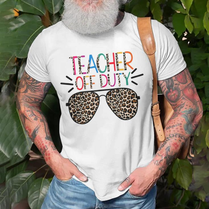 Teacher Off Duty Teacher Mode Off Summer Last Day Of School Unisex T-Shirt Gifts for Old Men