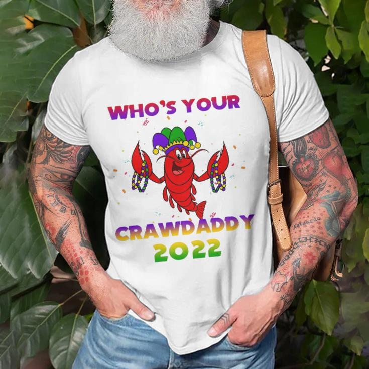 Whos Your Crawdaddy Crawfish Flag Mardi Gras Kids Men Women Unisex T-Shirt Gifts for Old Men