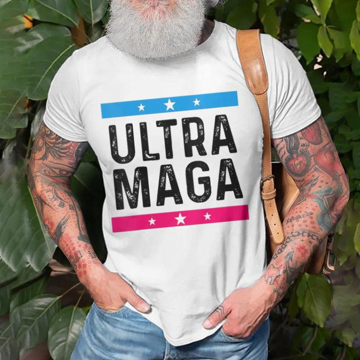 Womens Ultra Mega Patriotic Trump Republicans Conservatives Vote Trump Unisex T-Shirt Gifts for Old Men