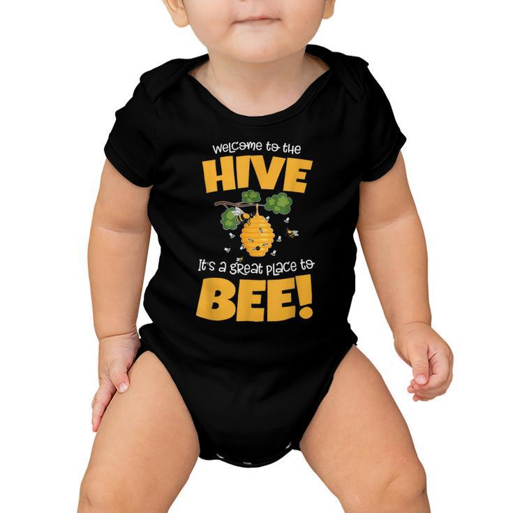 Bee Bee Bee Theme Back To School For Teachers Welcome To The Hive Baby Onesie