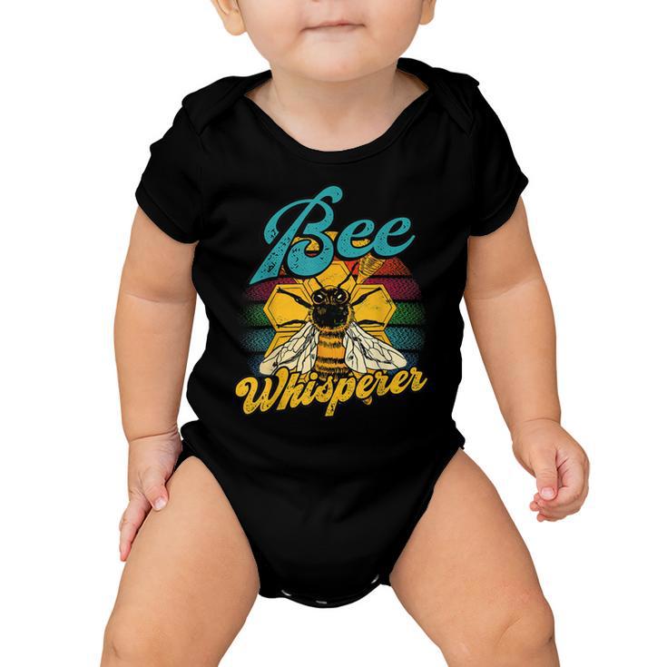 Bee Bee Bee Whisperer Vintage Retro Style Honeybee Hives Baby Onesie