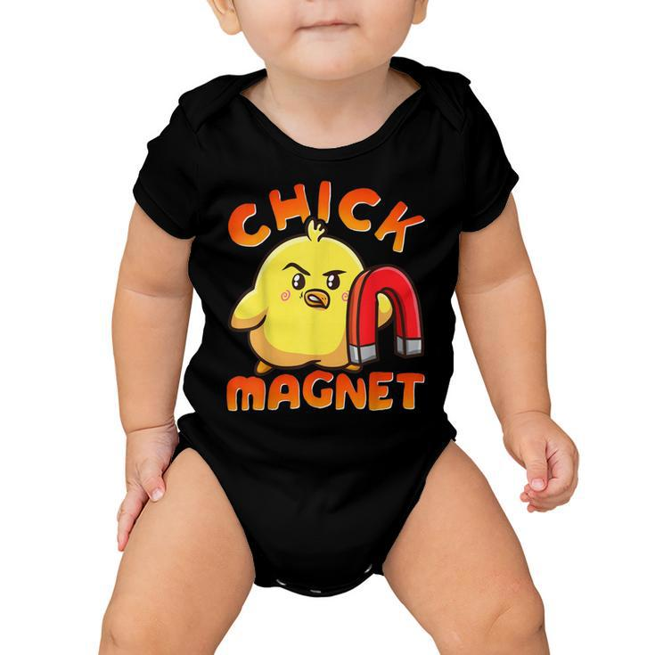 Chicken Chicken Chick Magnet Funny Halloween Costume Magnetic Little Chicken V2 Baby Onesie