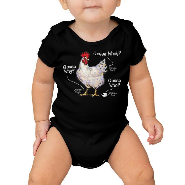 Chicken Chicken Chicken Butt Funny Joke Farmer Meme Hilarious V3 Baby Onesie