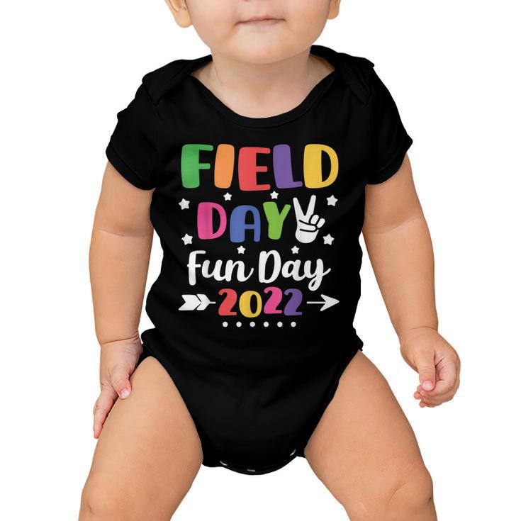 Field Day Vibes 2022 Fun Day For School Teachers And Kids  V2 Baby Onesie