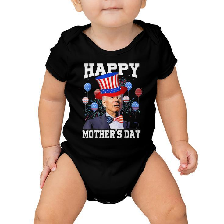 Funny Joe Biden Happy 4Th Of July Confused Mothers Day Baby Onesie
