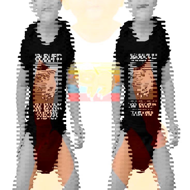 I Graduated Can I Go Back To Bed Now- Cute Graduation Baby Onesie