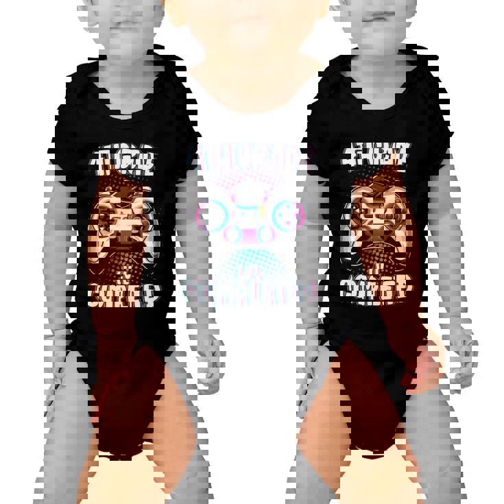 Kids 4Th Grade Graduate Gamer Fourth Grade Graduation Baby Onesie