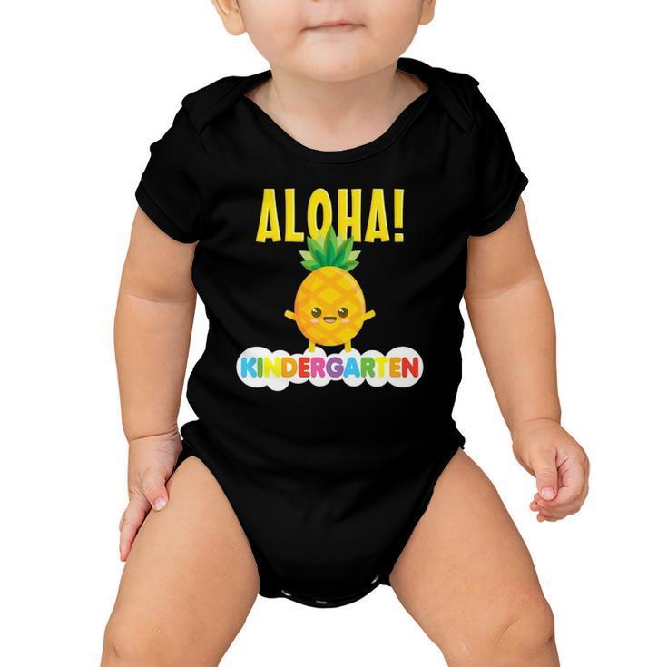 Kindergarten Cool Aloha Cute Pineapple Baby Onesie