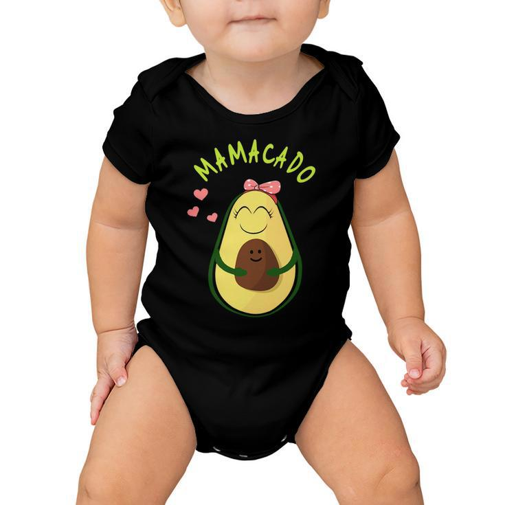 Mamacado Cute Avocado Pregnant Mom 502 Shirt Baby Onesie