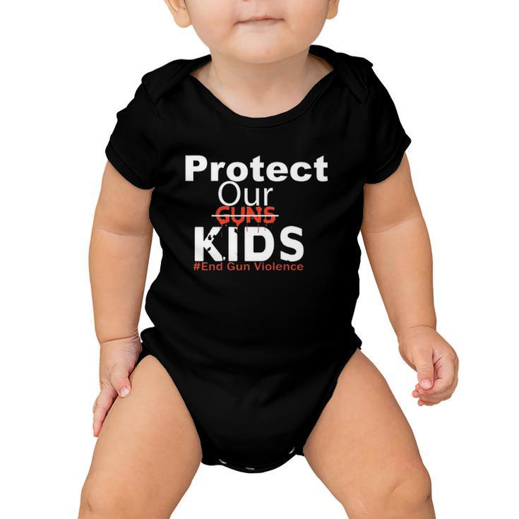 Protect Our Kids End Guns Violence Hashtag Uvalde Texas Baby Onesie