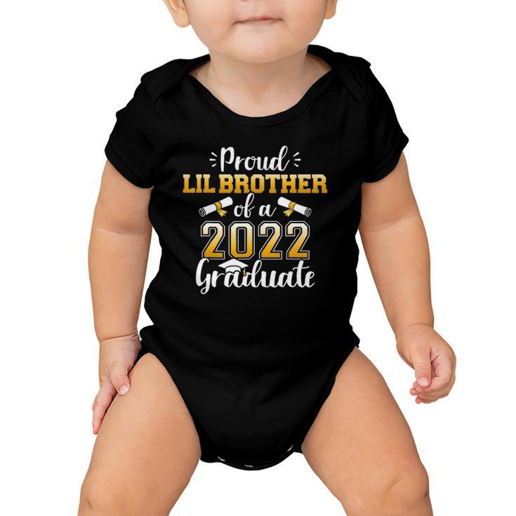 Proud Lil Brother Of Class Of 2022 Graduate For Graduation Baby Onesie