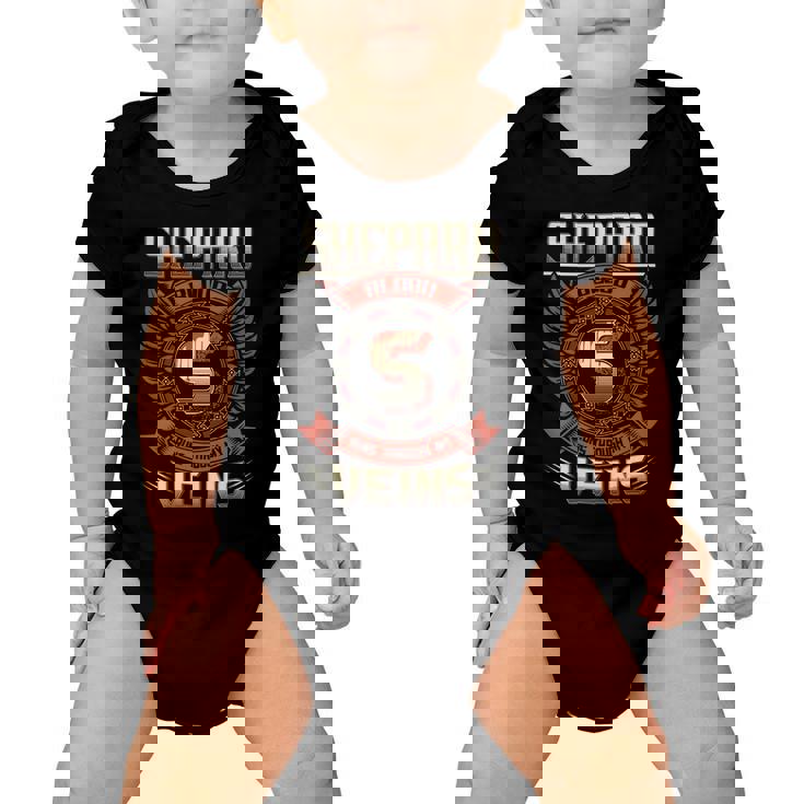Shepard Blood  Run Through My Veins Name Baby Onesie