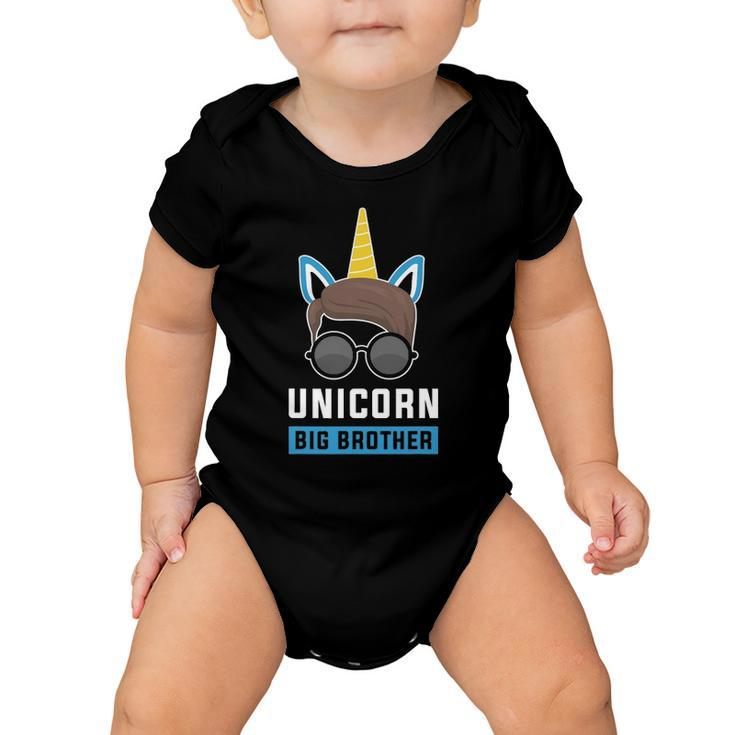 Unicorn Big Brother Boy Matching Family Baby Onesie