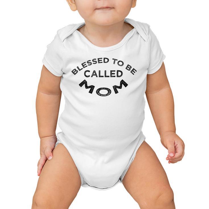 Blessed To Be Called Mom Sticker  Baby Onesie