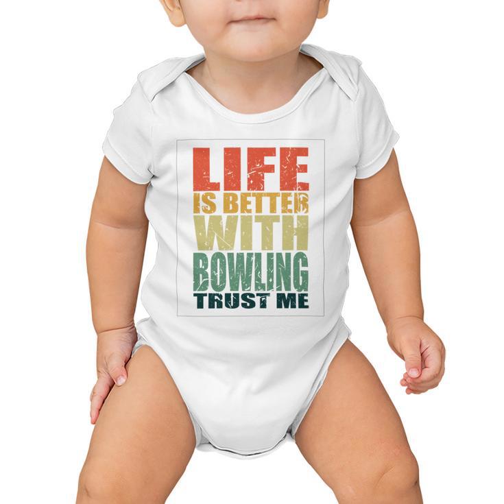 Bowling Saying Funny Baby Onesie