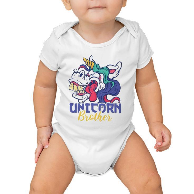Funny Unicorn Design For Girls And Woman Unicorn Brother Baby Onesie