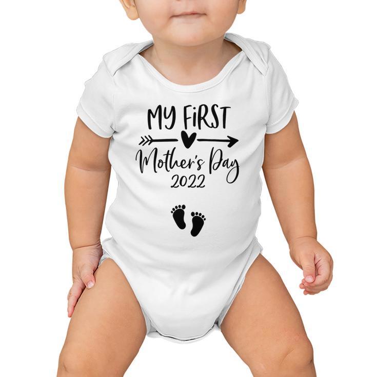 Happy Mothers Day 2022 Mommy My First Mothers Day  V2 Baby Onesie