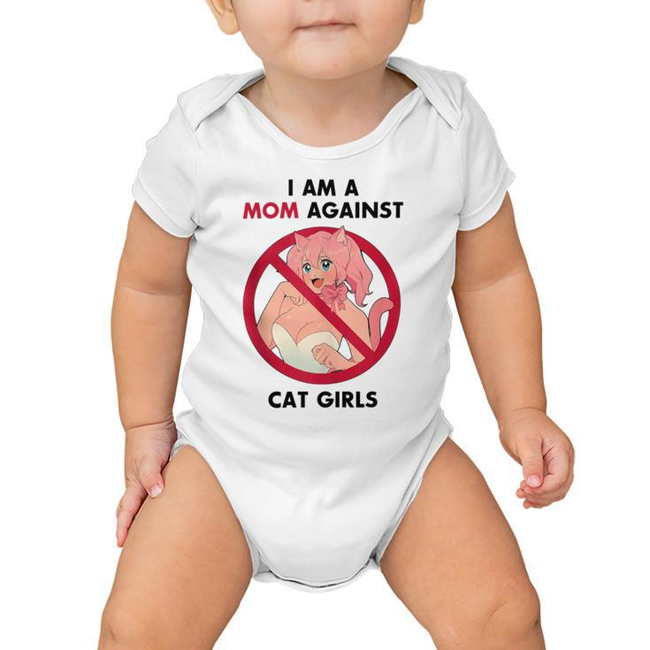 I Am A Mom Against Cat Girls V2 Baby Onesie