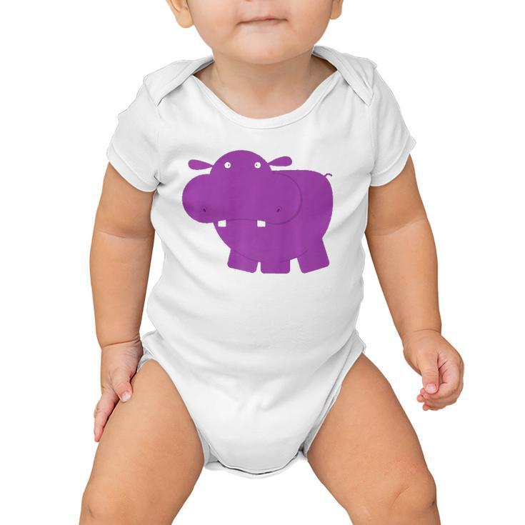 Lily And Emma By Eggroll Games Henrietta The Hippo  Baby Onesie