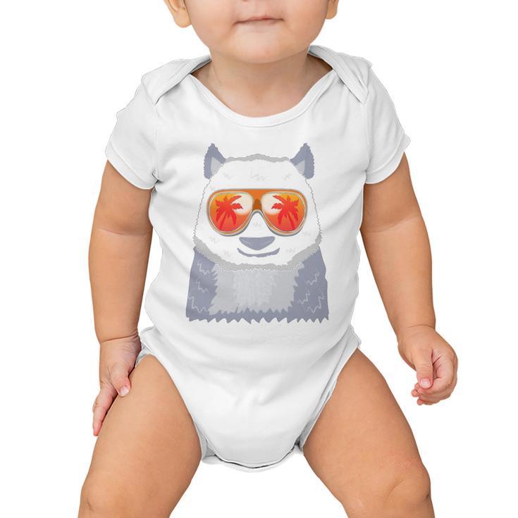 Panda Bear Sunglasses Beach Summer Sleeveless Top 210 Shirt Baby Onesie