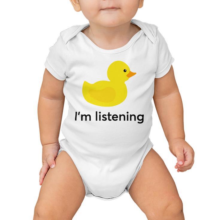 Programmer Rubber Duck Sticker Baby Onesie