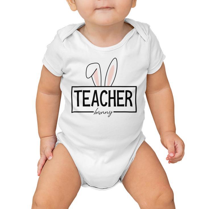 Teacher Bunny Easter Baby Onesie