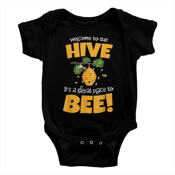 Bee Bee Bee Theme Back To School For Teachers Welcome To The Hive Baby Onesie