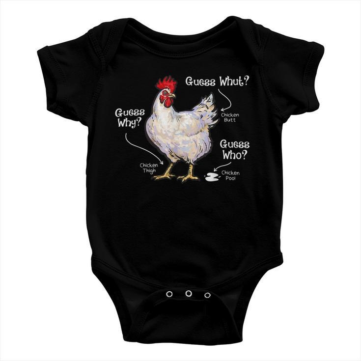 Chicken Chicken Chicken Butt Funny Joke Farmer Meme Hilarious V4 Baby Onesie