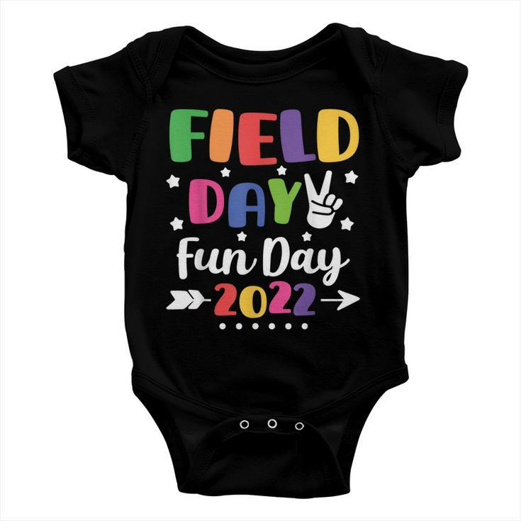 Field Day Vibes 2022 Fun Day For School Teachers And Kids V2 Baby Onesie