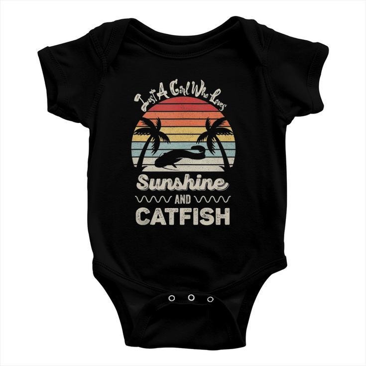 Just A Girl Who Loves Sunshine And Catfish Gift Baby Onesie