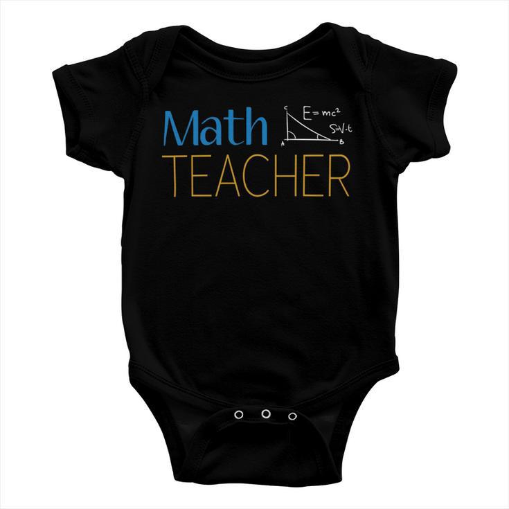 Math Teacher V2 Baby Onesie